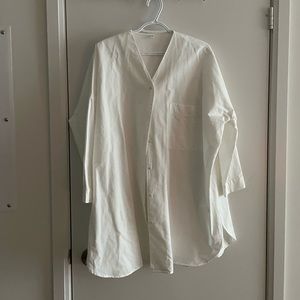 Muji 100% Oversized Cotton Button Up